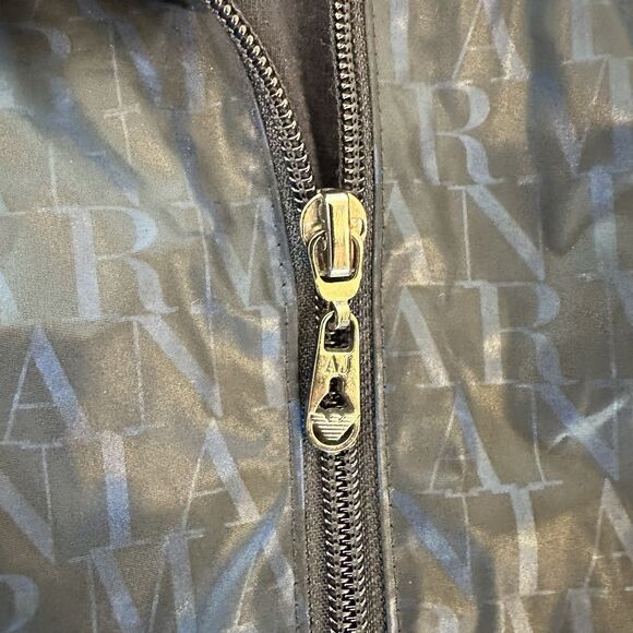 Armani Baby Jacket Logo Designer Water Repellent Size 4T / 4A Toddler Kids AOP - Picture 4 of 7